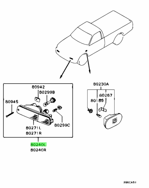 Mitsubishi mr431022 размеры