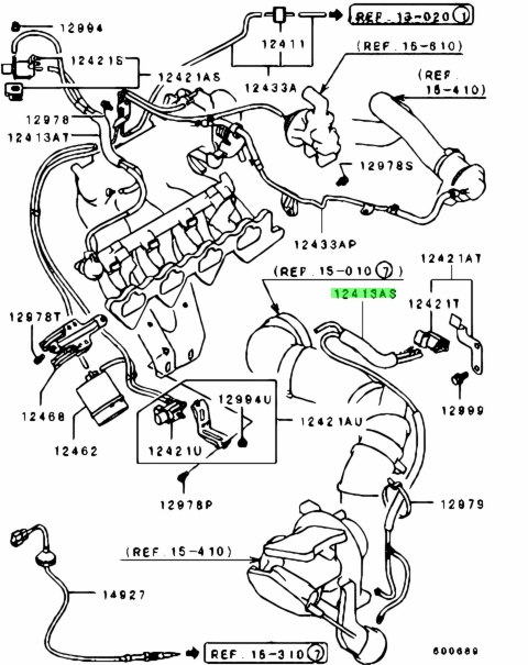 Buy Genuine Mitsubishi MR340144 Hose Assy emission Vacuum Control 