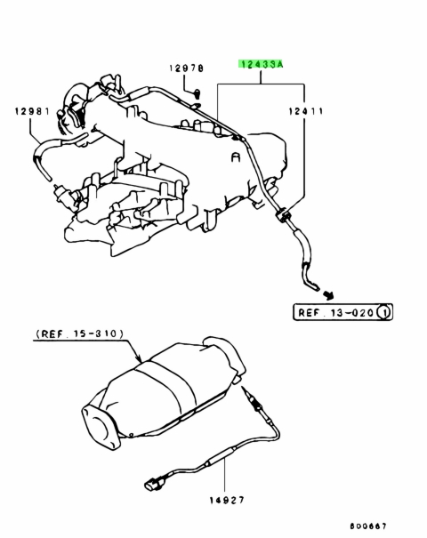 Buy Genuine Mitsubishi MR340311 Hose Pipe Assy emission Control For 