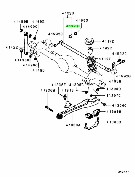 Buy Genuine Mitsubishi MR448439 Bushing,rr Sway Bar. Prices, fast ...