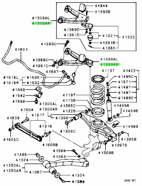 Buy Genuine Mitsubishi MR508132 Arm Assy,rr Susp,upr Rh. Prices, fast ...