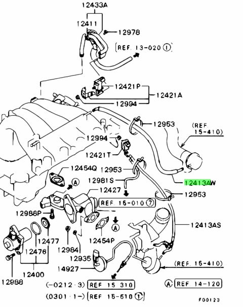 Buy Genuine Mitsubishi MR988110 Hose Assy emission Vacuum Control 
