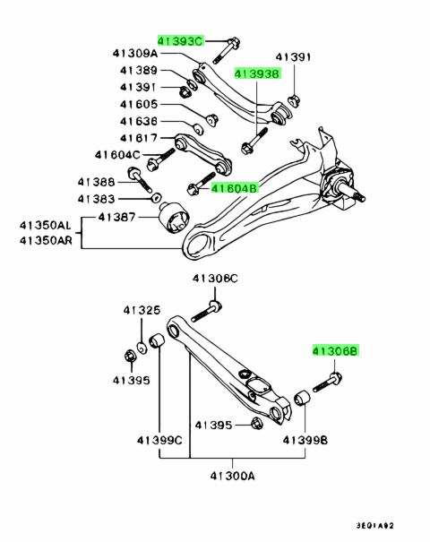 Buy Genuine Mitsubishi MU000390 Bolt,rr Susp Assist Link;bolt,rr Susp ...