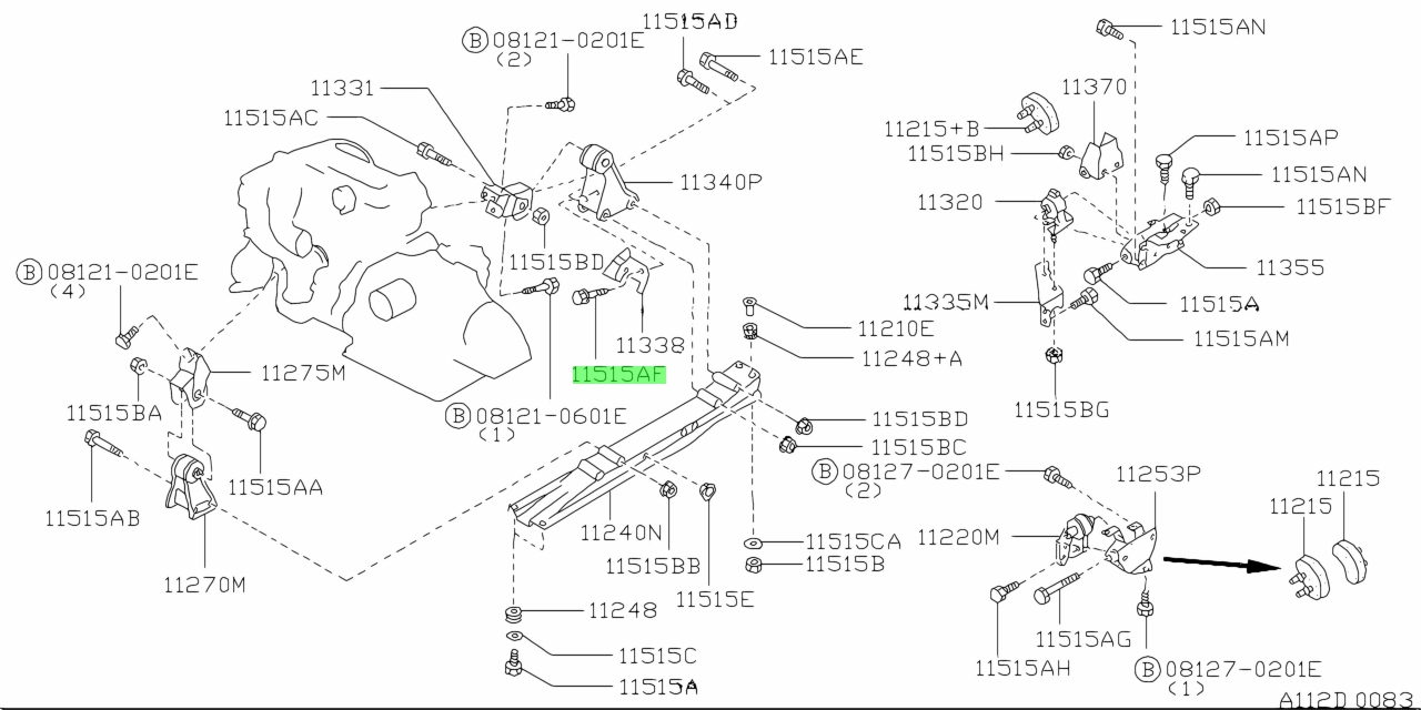 Nissan 01125 s212e