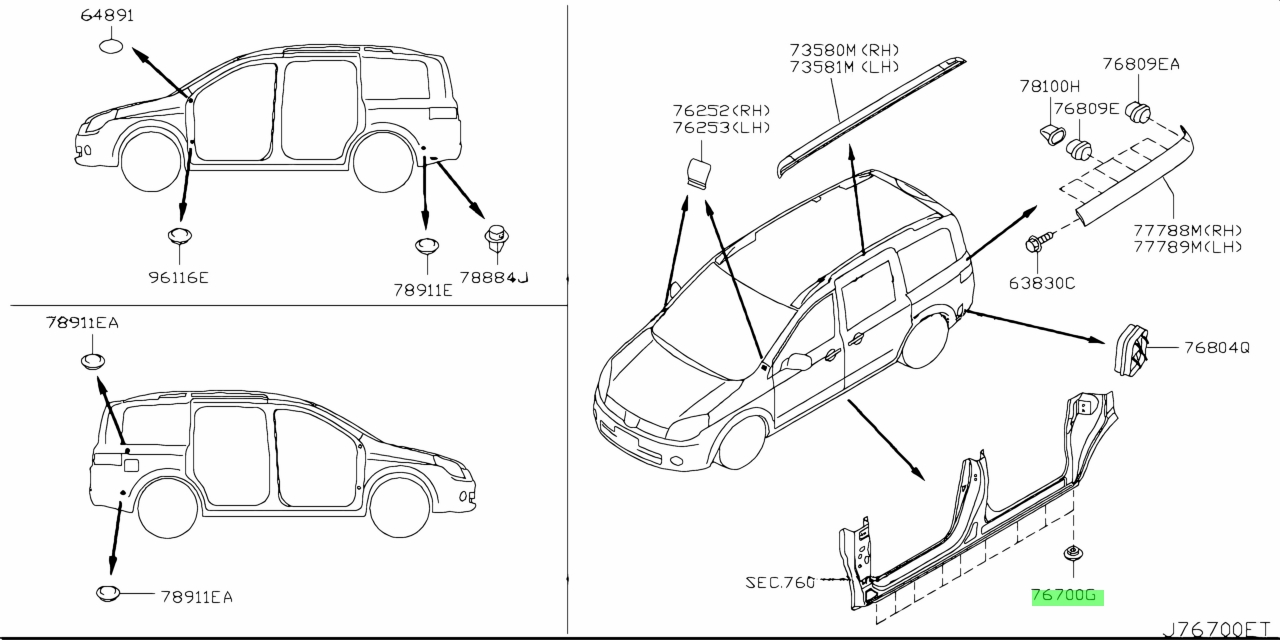 Nissan 01658 02121