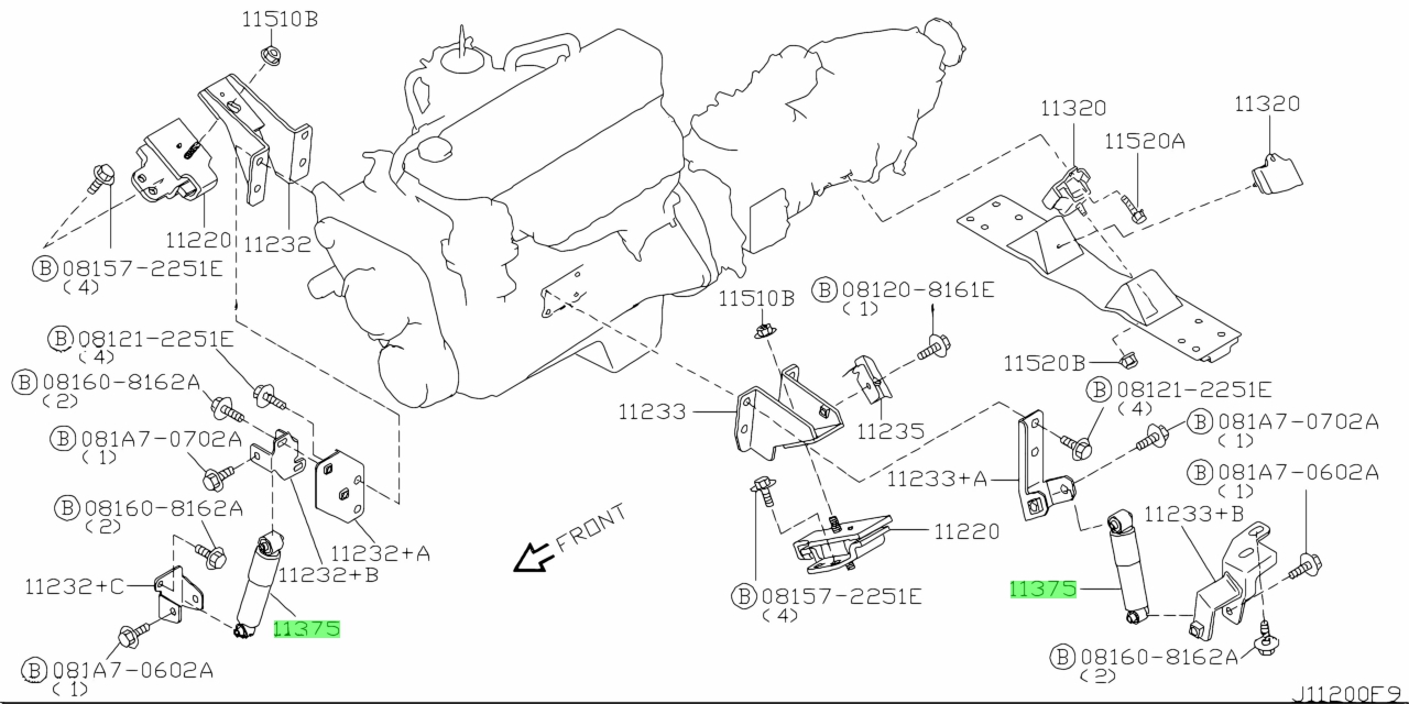 Buy Genuine Nissan 11375VB000 (11375-VB000) Damper Assembly, Dynamic ...