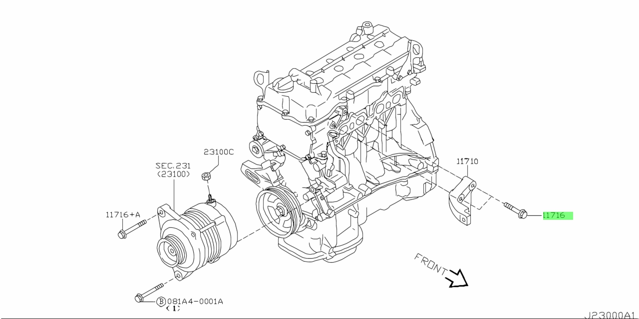 2005 Nissan Xterra Belt Tensioner Bolt. Belt Tensioner Bolt Foto 19