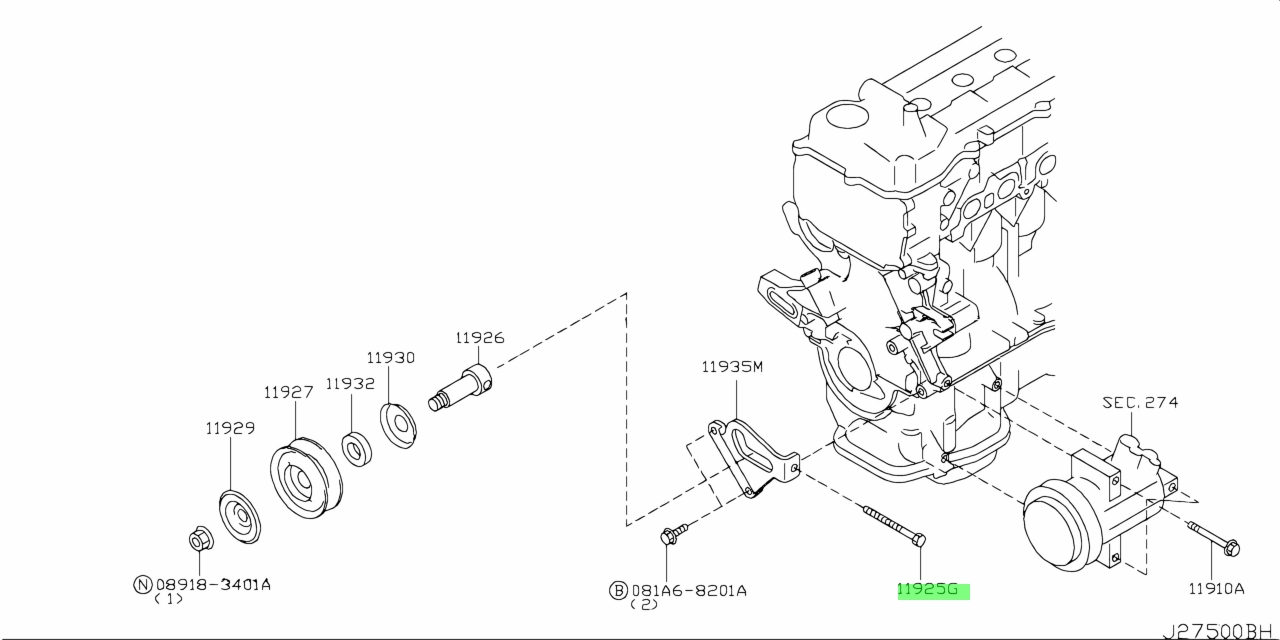 Nissan 11928 1m202