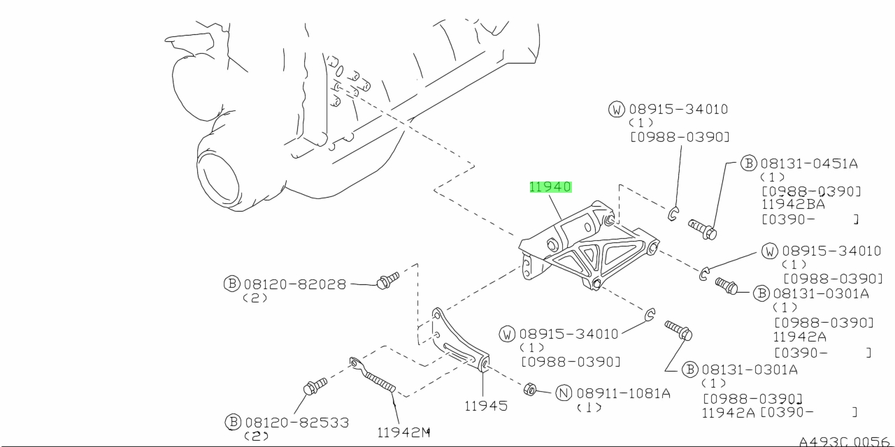 Buy Genuine Nissan 1194072L00 (11940-72L00) Bracket, Power Steering Oil ...