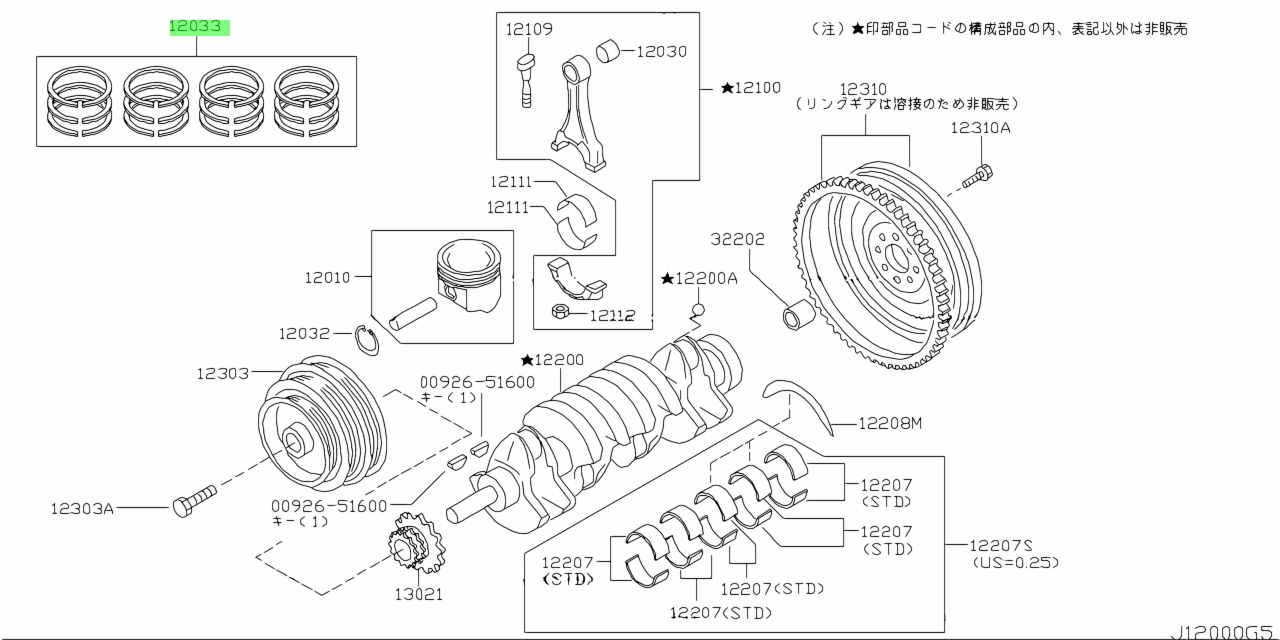 Nissan 12033 4m520