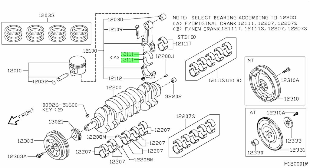 Nissan 12111 ax010