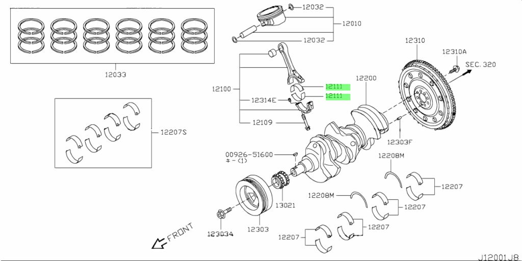 Nissan 12111 ax010