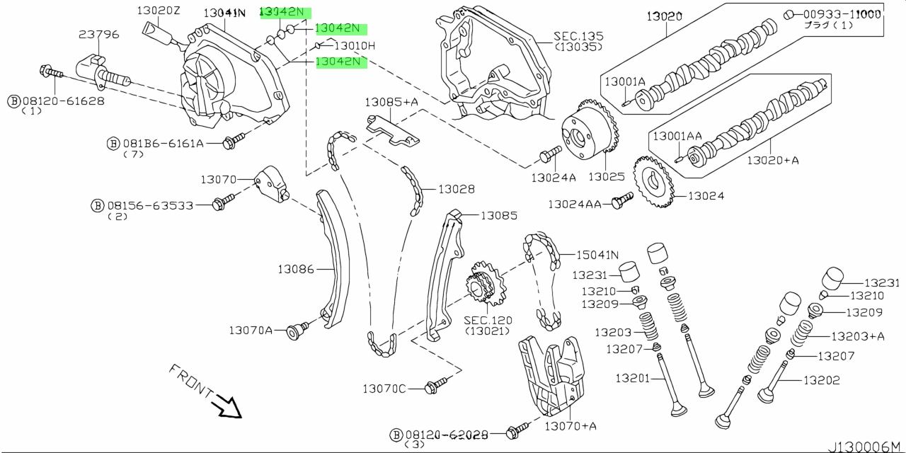 Nissan 13042 6n200