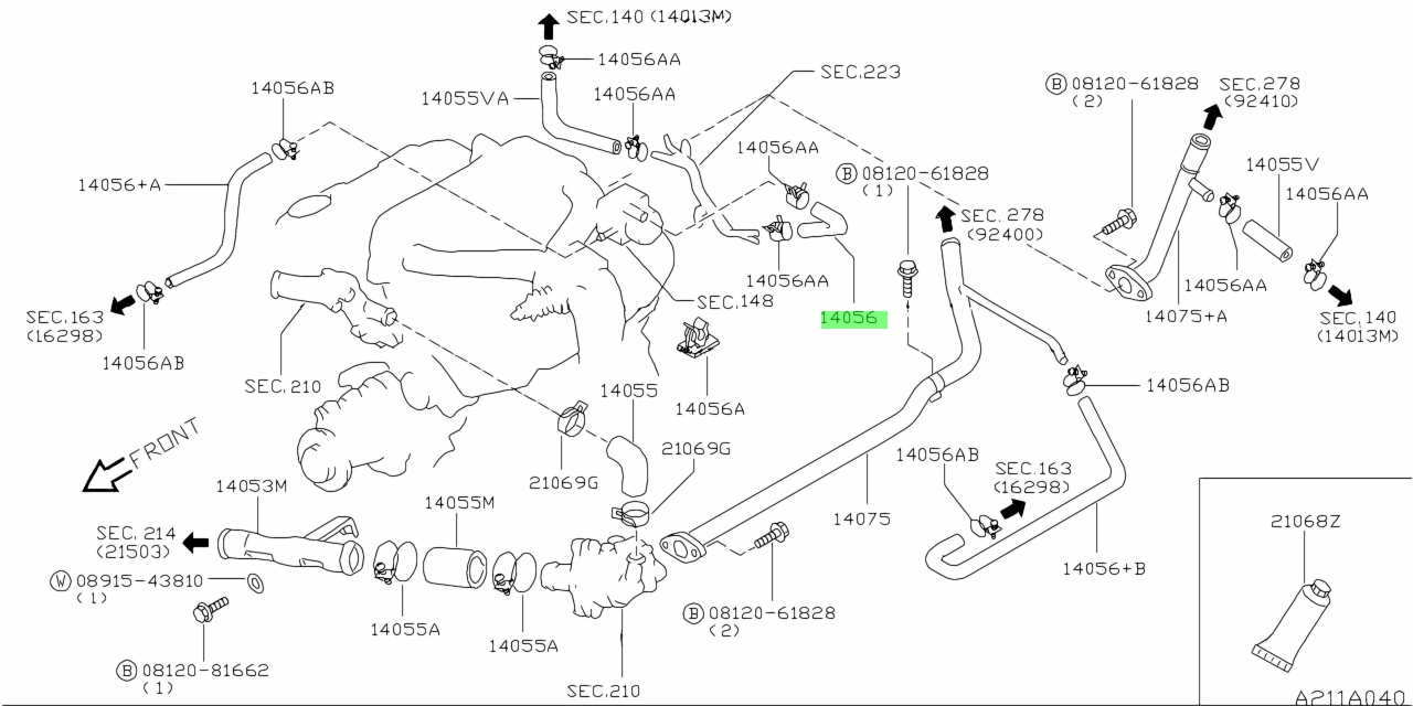 Nissan 17522 10v00