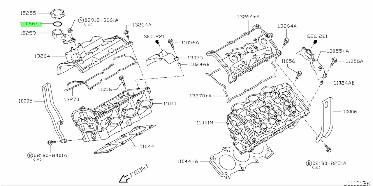 Nissan 15066 6n204