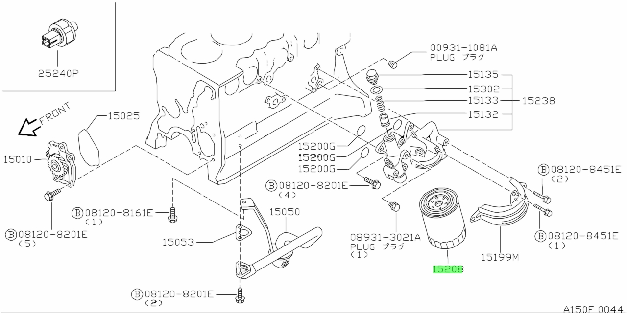 Buy Genuine Nissan 1520843g0a (15208-43g0a) Filter Assembly, Oil 