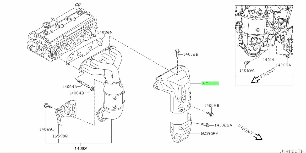 Nissan16590-8J005(165908J005)