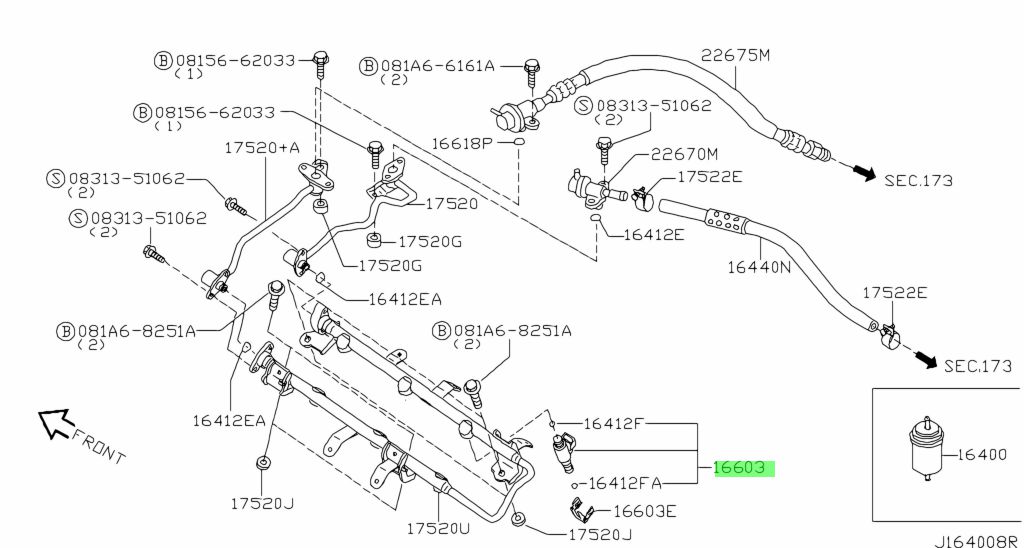 Buy Genuine Nissan 166005L700 (16600-5L700) Injector Assembly, Fuel ...