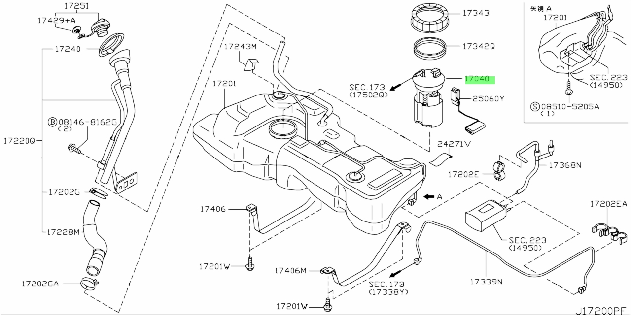 Nissan 15200 ed00a