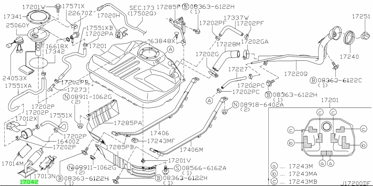 Buy Genuine Nissan 17042WA915 (17042-WA915) Fuel. Prices, fast shipping ...