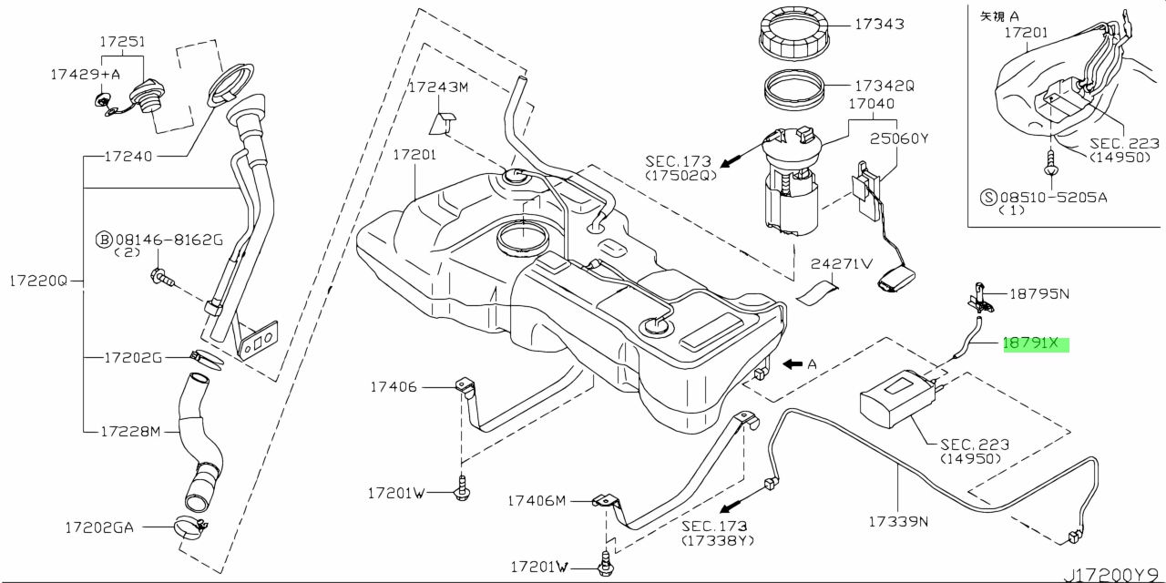 Nissan 17343 ax000 аналоги