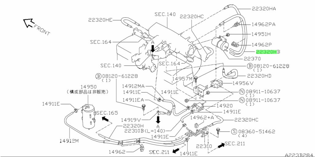 nissan-22320aa505-22320-aa505-hose-vacuum-control-b