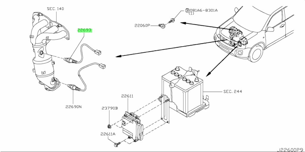22693ja00b для ниссан