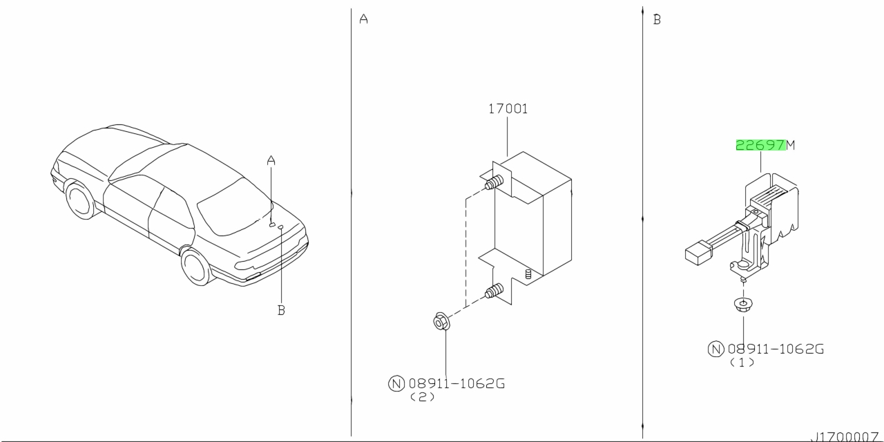 Nissan 22698 10g01