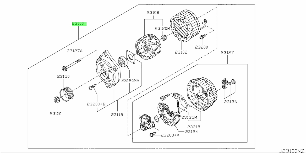 Nissan23100-1AB1A(231001AB1A)