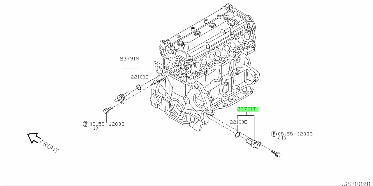 Buy Genuine Nissan 237316N202 (23731-6N202) Crankshaft Position Sensor ...