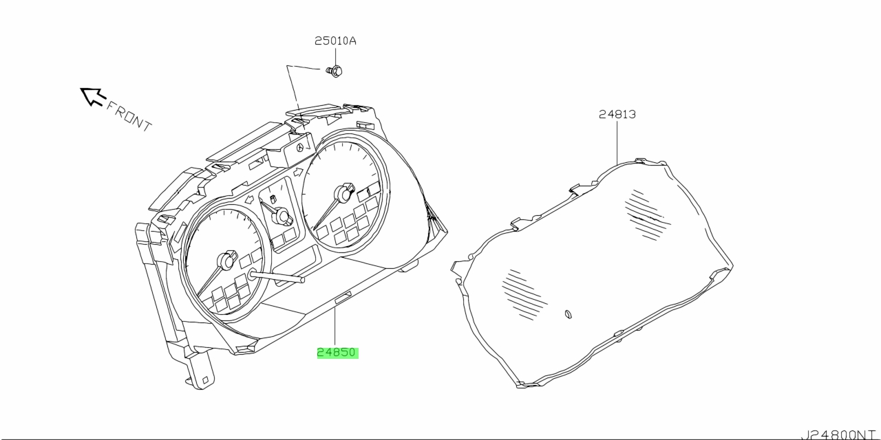 Buy Genuine Nissan 248201V17A (24820-1V17A) Speedometer Assembly for ...