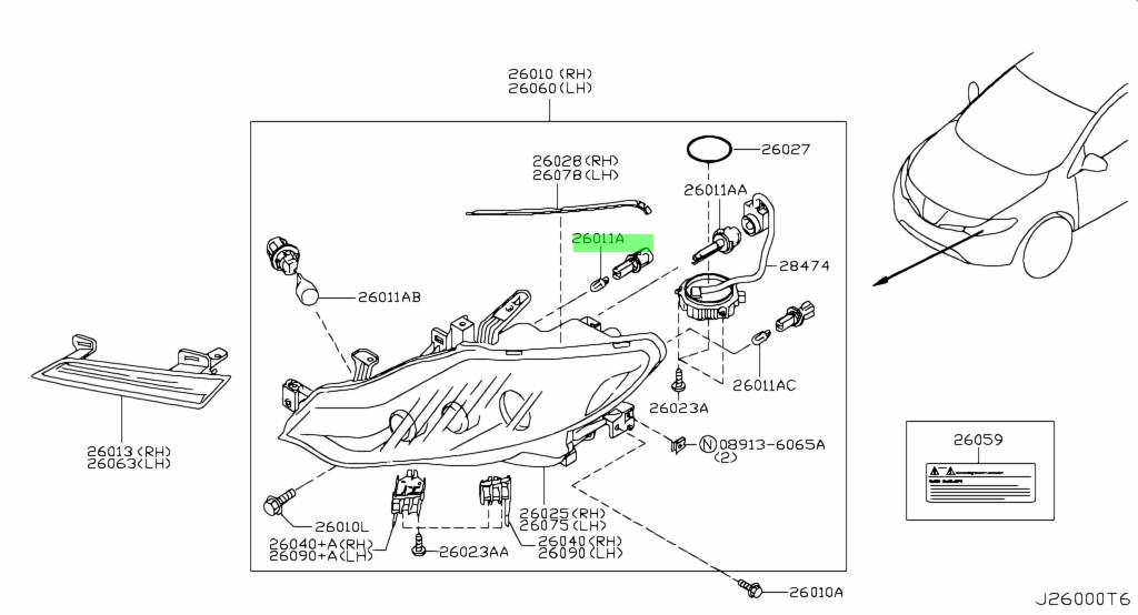 Nissan 26261-C9903 (26261C9903)