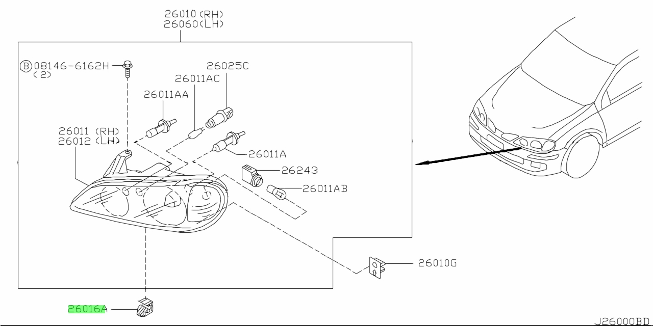 Nissan 26398 ew00a