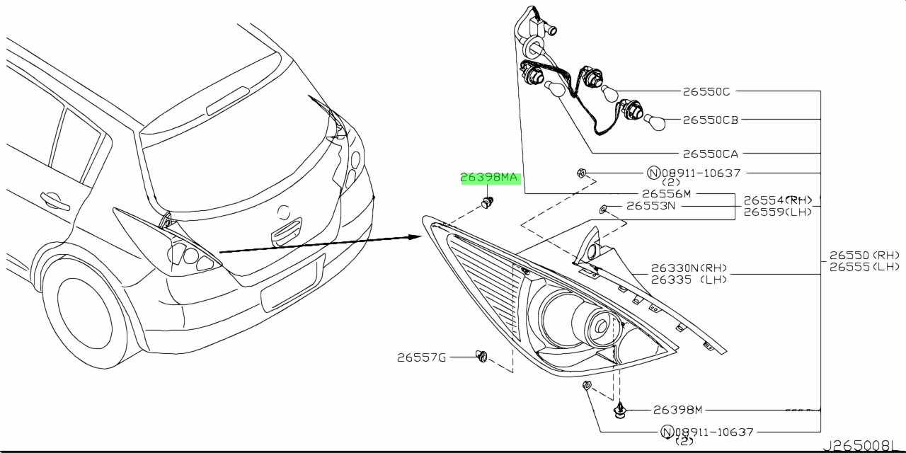 Nissan 26398 ew00a