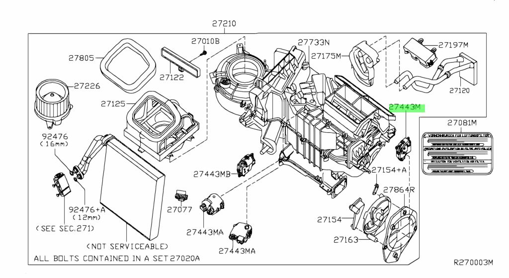 Nissan 27443 zp00a