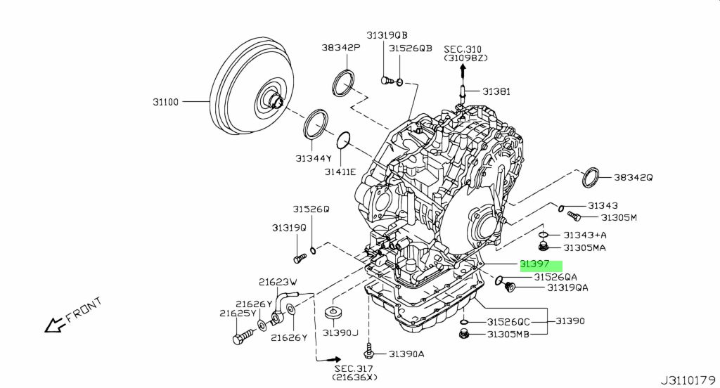 Nissan 31397 1xe0a