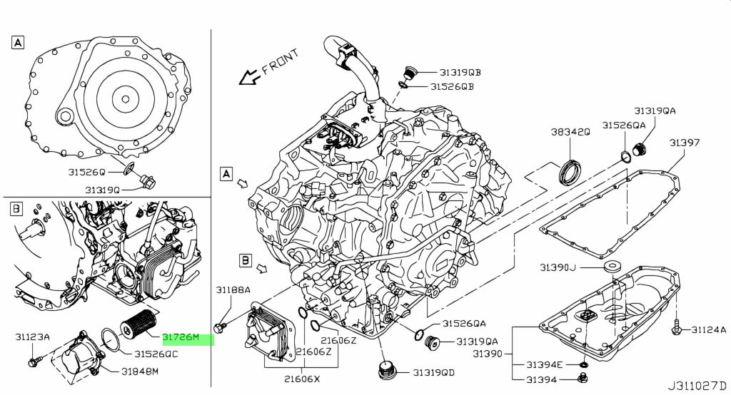 Buy Genuine Nissan 317263XX0A (31726-3XX0A) Oil Filter Assembly-Control  Valve. Prices, fast shipping, photos, weight - Amayama