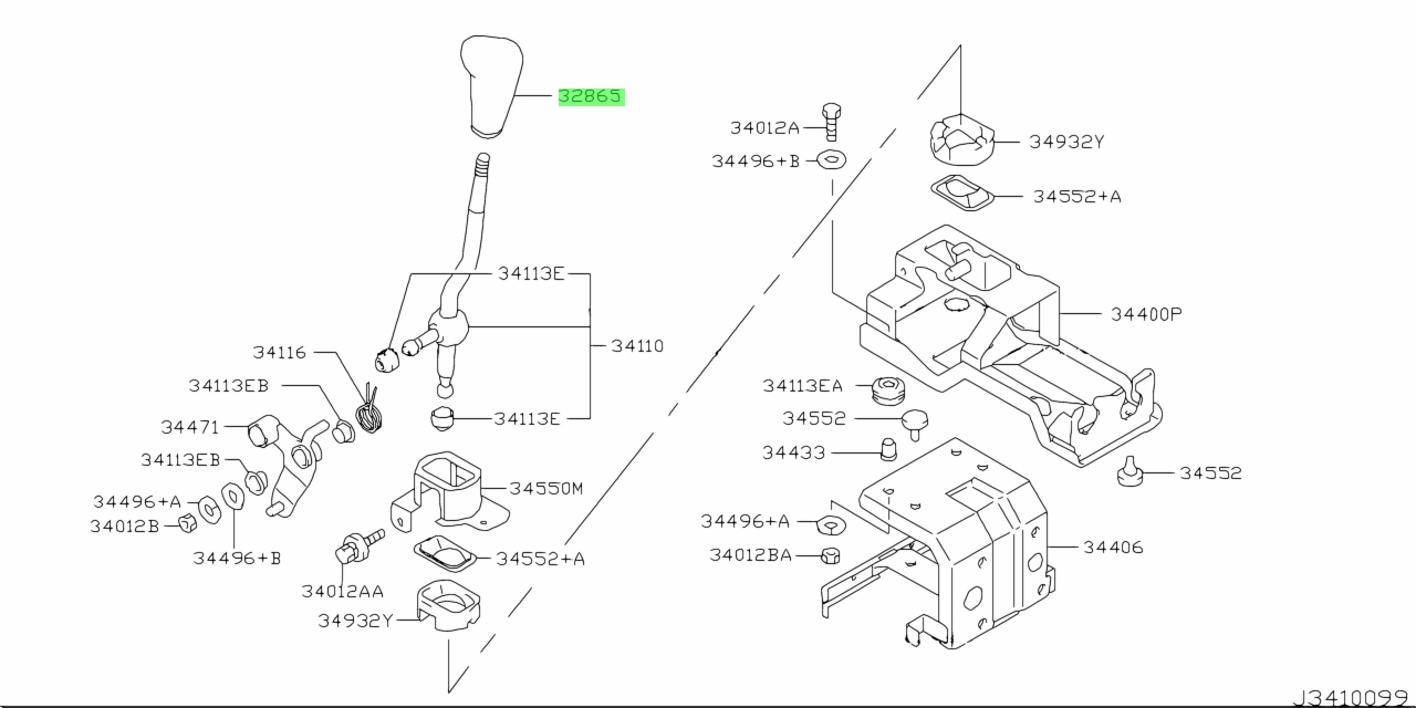 Buy Genuine Nissan 328656a0a0 (32865-6a0a0) Knob, Control Lever. Prices 