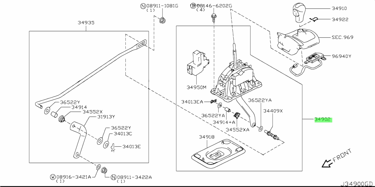 Buy Genuine Nissan 34901JK00A (34901-JK00A) Device Assembly ...