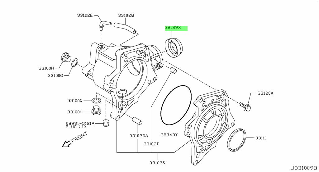 Buy Genuine Nissan 381894N20A (38189-4N20A) Seal-Oil,drive Pinion ...