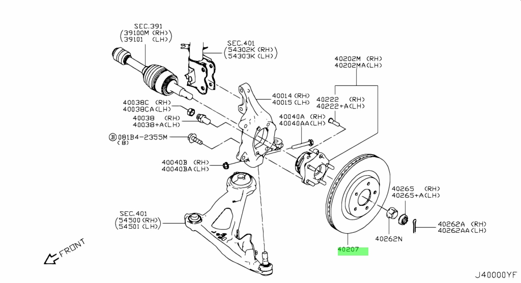 Nissan 40206 3ja0a аналог