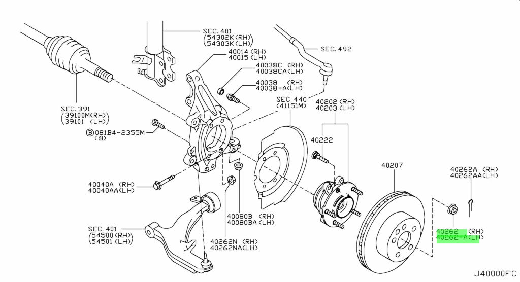 Nissan 40262 2y000