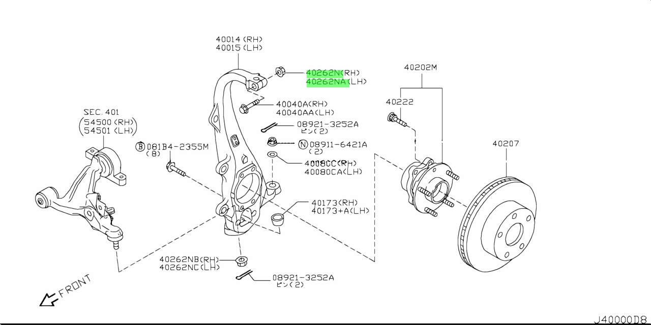 Nissan 40262 2y000