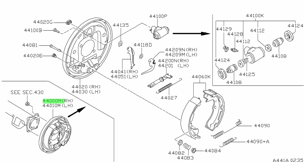 buy-genuine-nissan-440001w610-44000-1w610-brake-assembly-drum-rear-rh