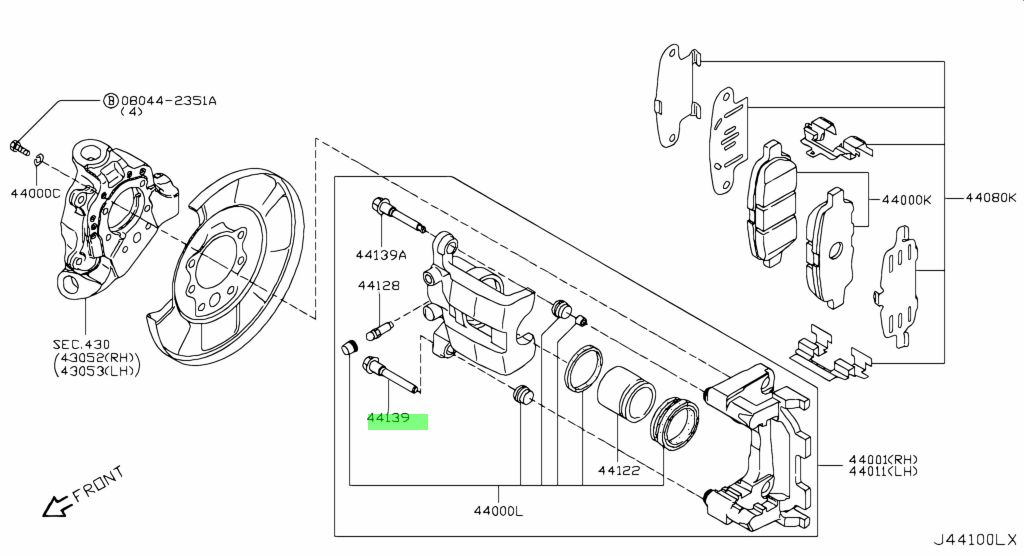 Nissan 44141 ja01a