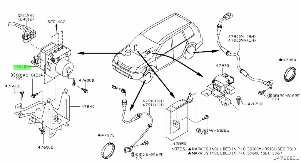 Buy Genuine Nissan 47660EQ069 (47660-EQ069) Actuator for Nissan X-Trail ...