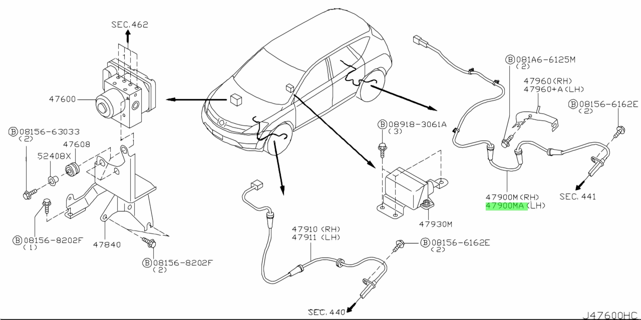 Nissan 54036 ca000