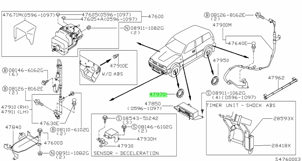 Buy Genuine Nissan 479707F000 (47970-7F000) Sensor, Rotor Anti Skid ...