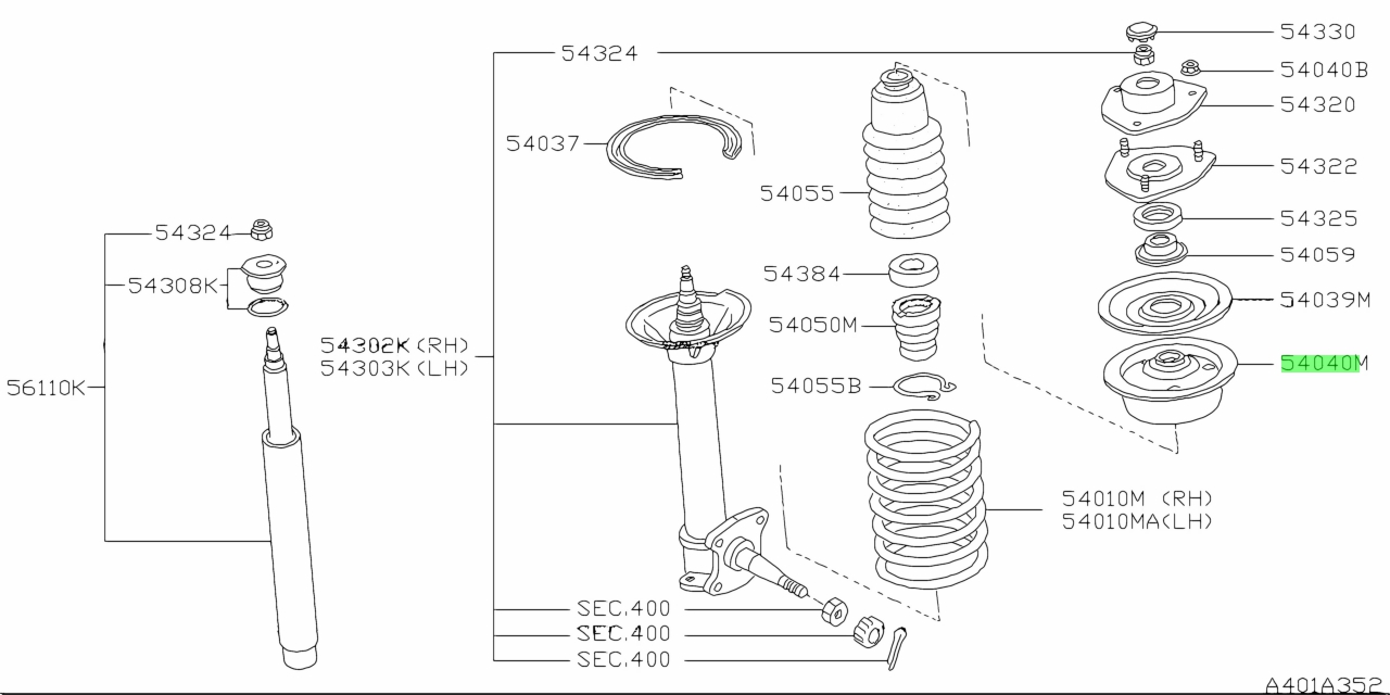 Buy Genuine Nissan 54040V5000 (54040-V5000) Bush, Rubber. Photos ...