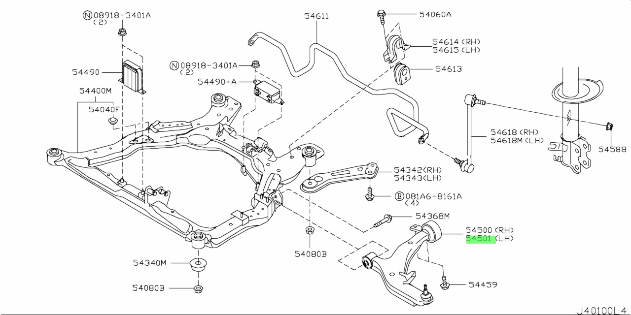 Передняя подвеска ниссан кашкай j10 схема